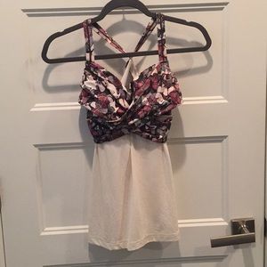 Lululemon Butterfly/Cream Tank 6